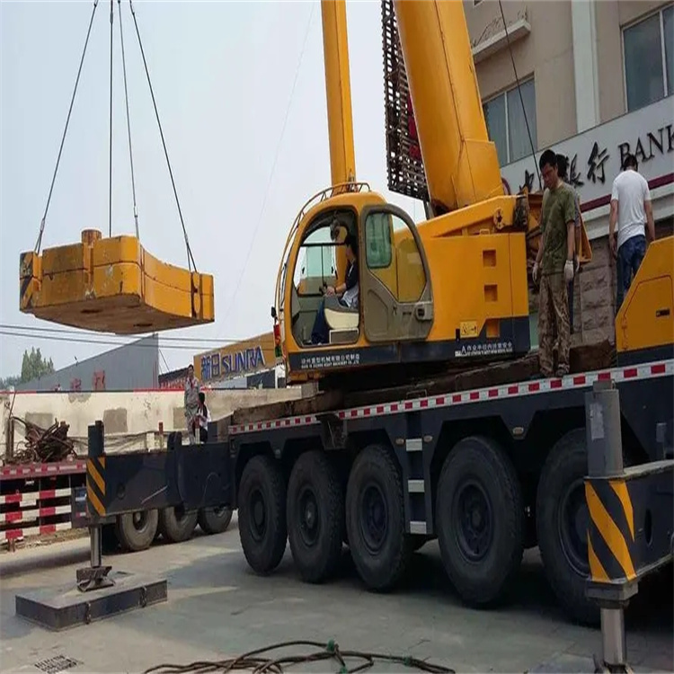 无棣当地吊车出租|机器吊装|75吨|工厂搬迁服务